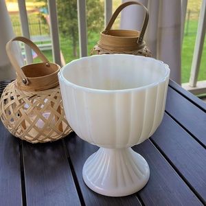 Vintage Milk Glass Vase